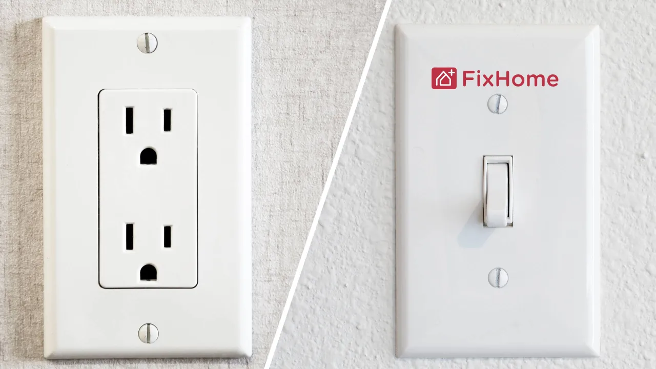 3 pron outlet and replaced light switch