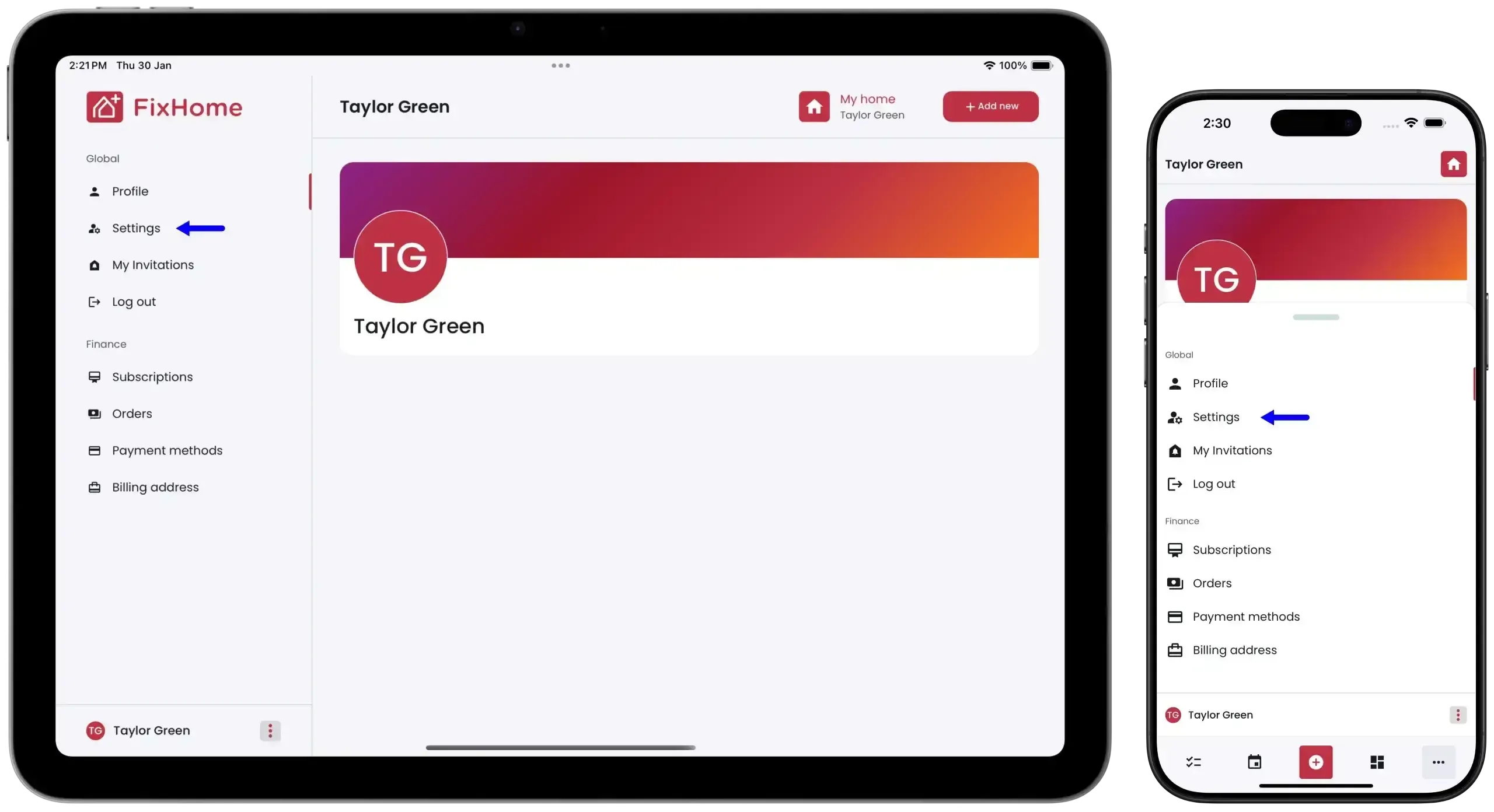 FixHomePlus iPad & iPhone Delete Profile First Step