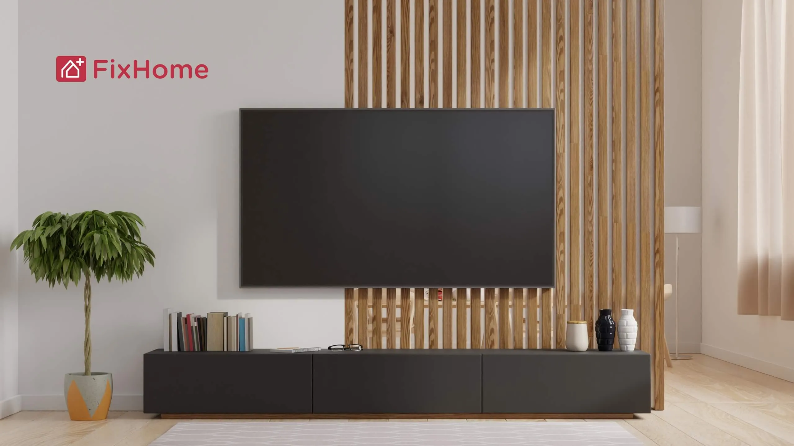 TV mounting on the wall