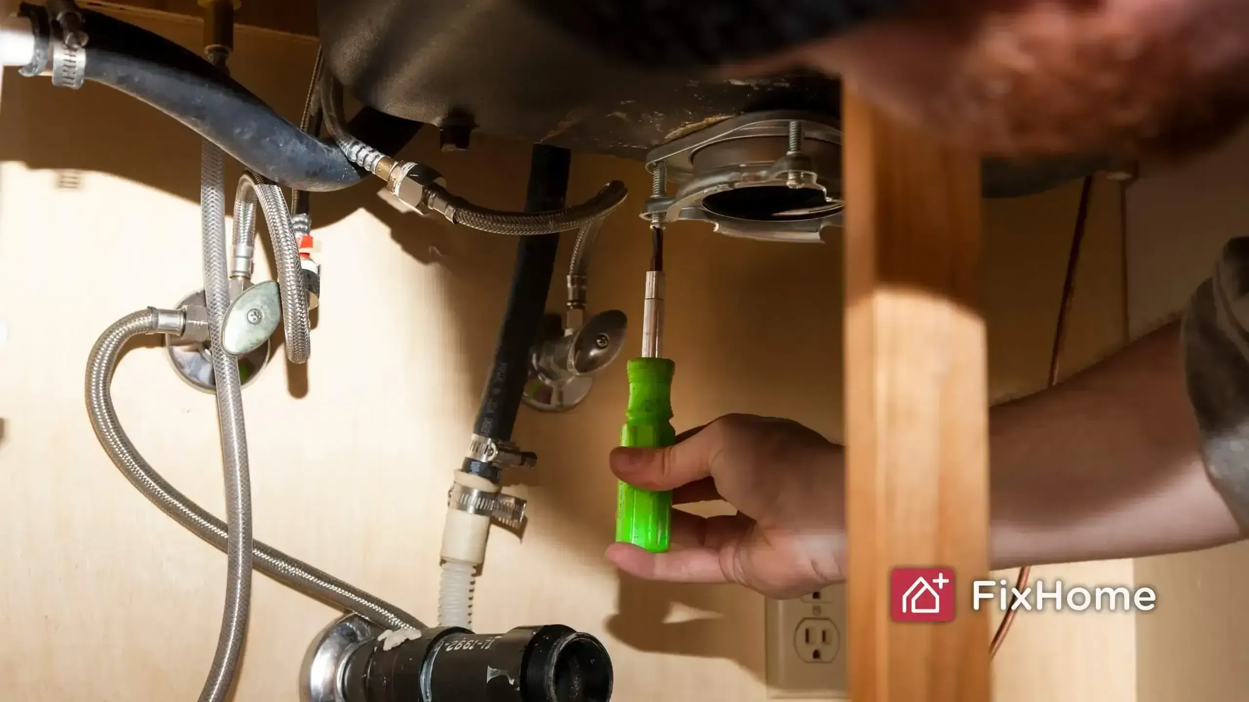 Tightening the mounting ring of a garbage disposal