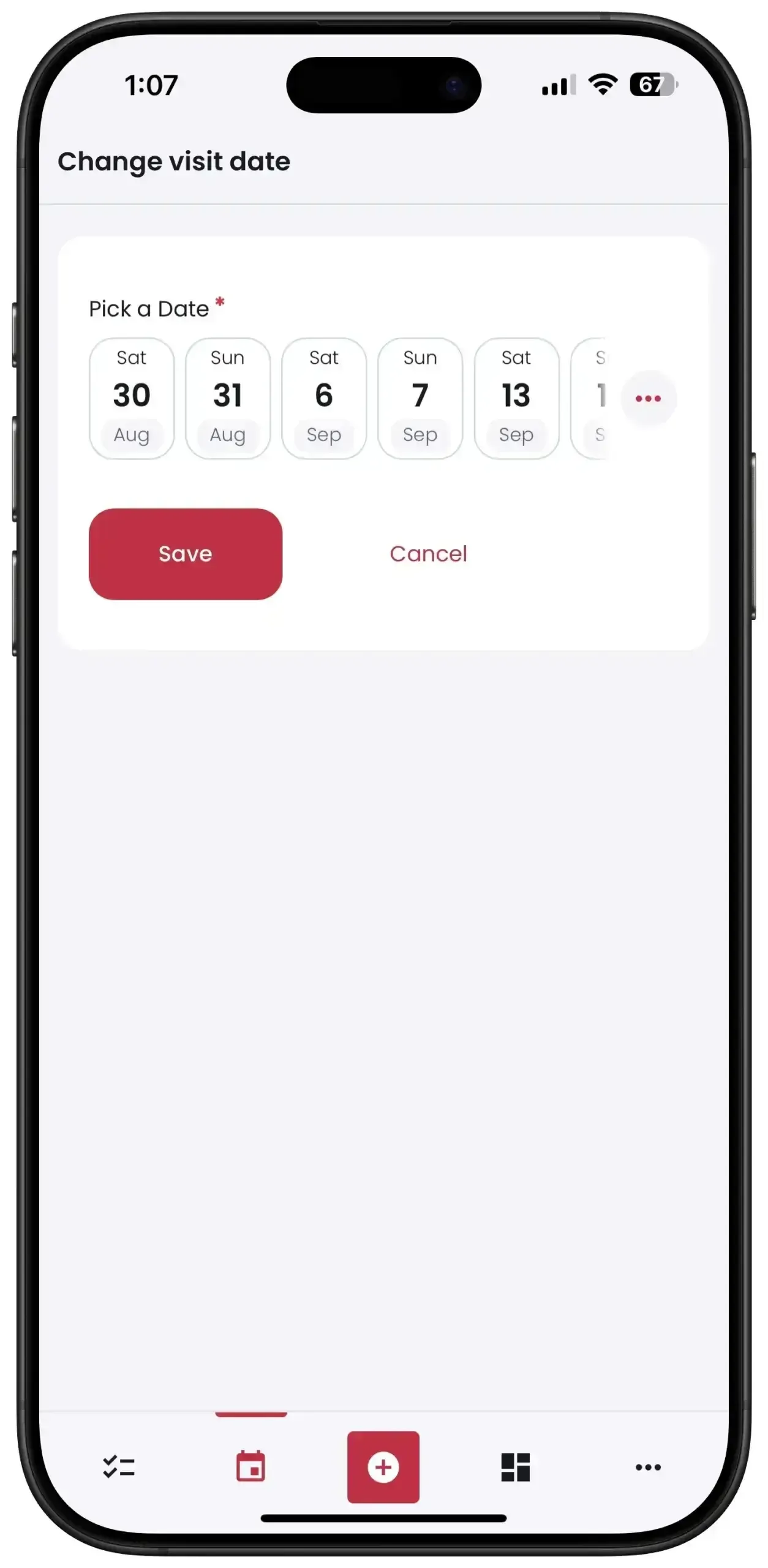 FixHomePlus iPhone New Calendar 1st screenshot