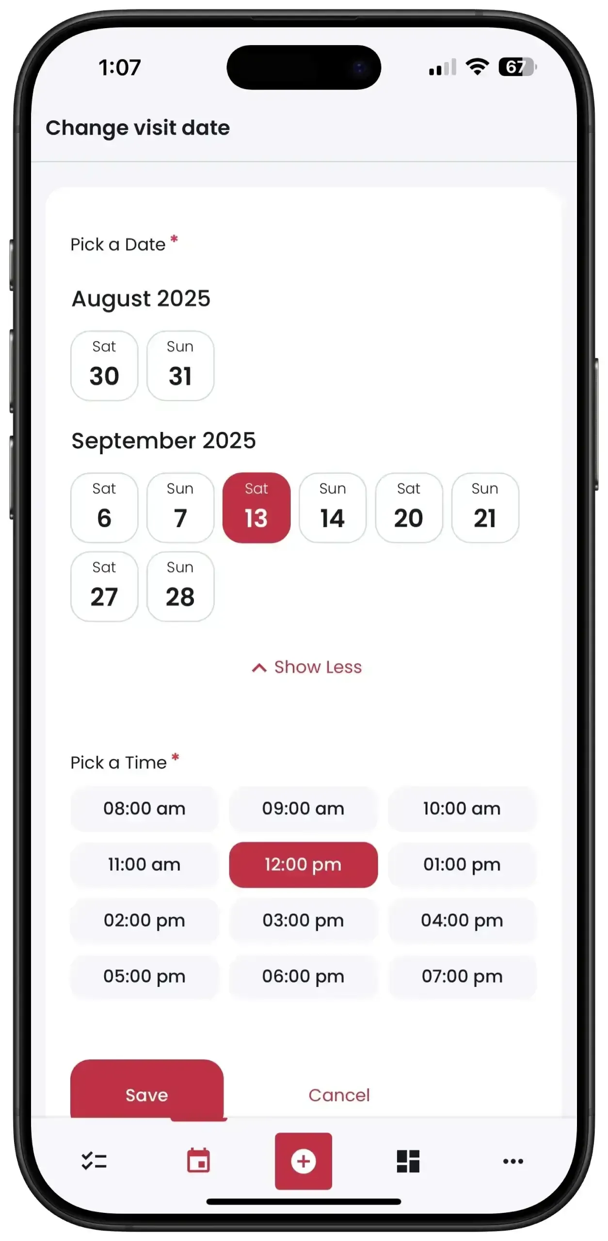 FixHomePlus iPhone New Calendar 3rd screenshot