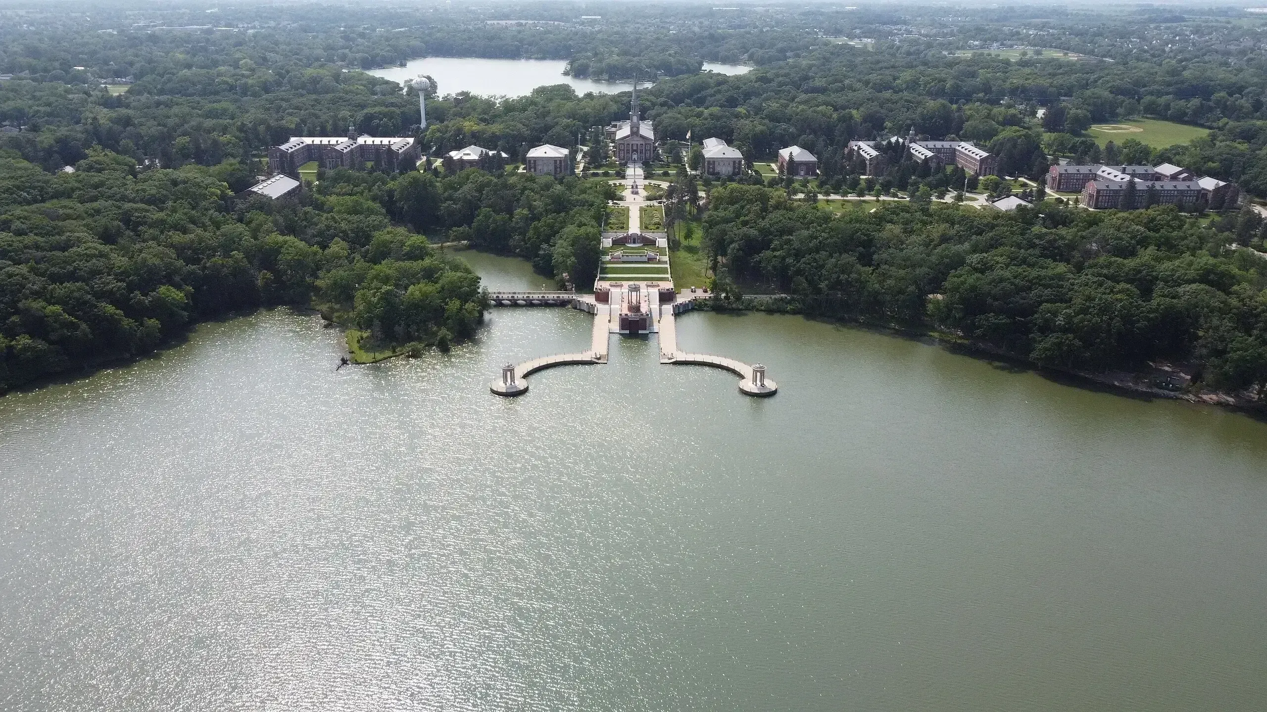 University of St. Mary of the Lake Aerial, Mundelein Illinois