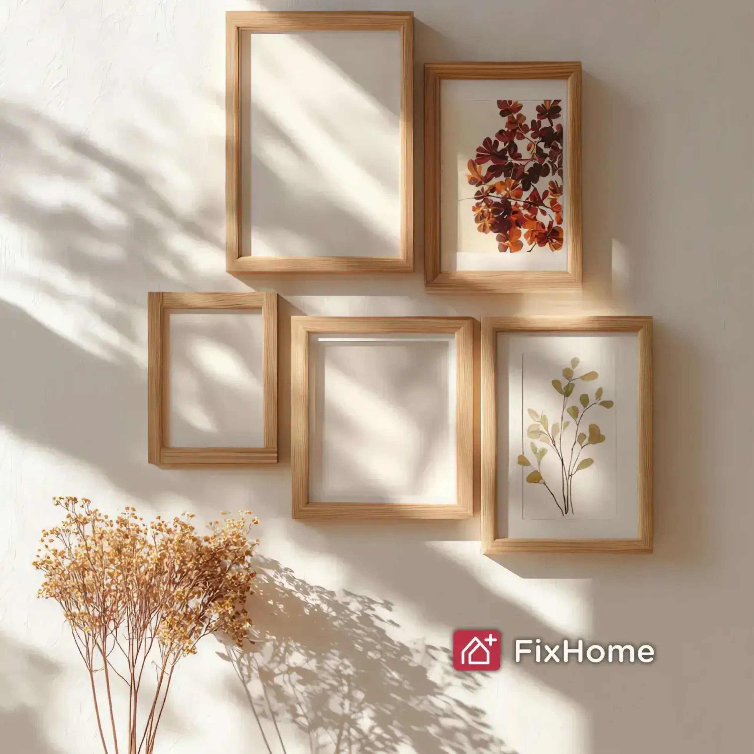 Wall with Picture Frames