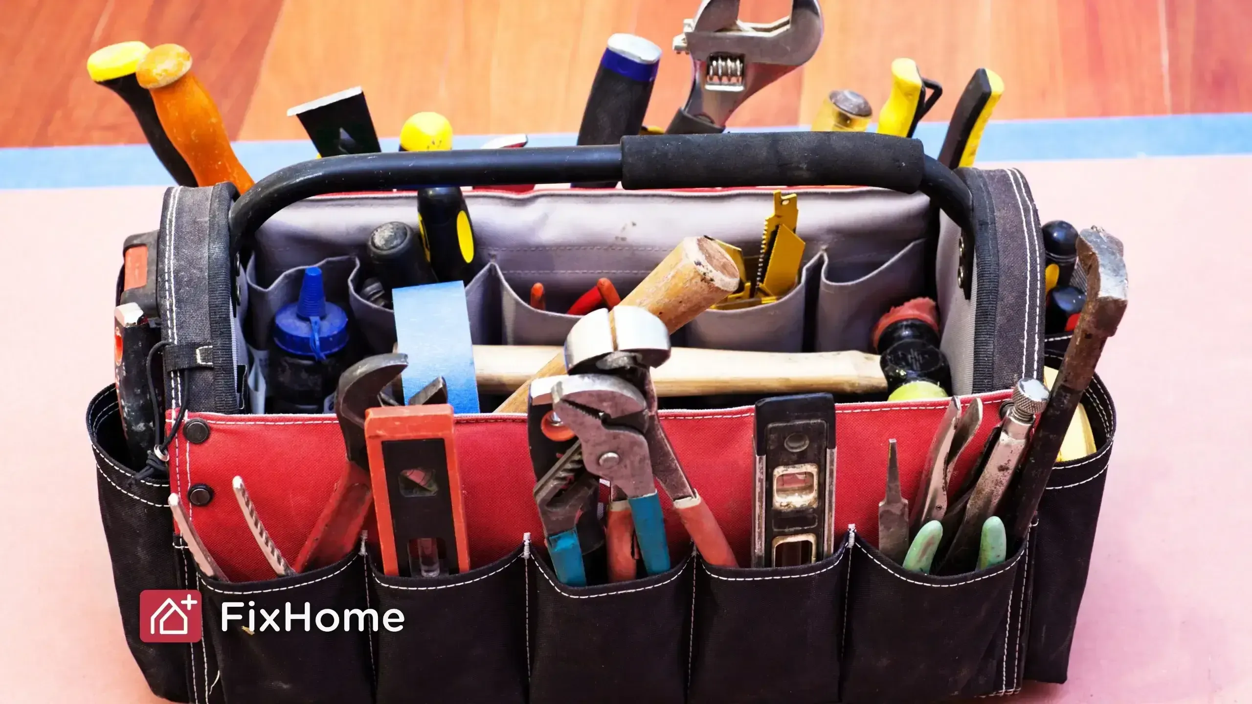 Toolbox with assorted tools for DIYer