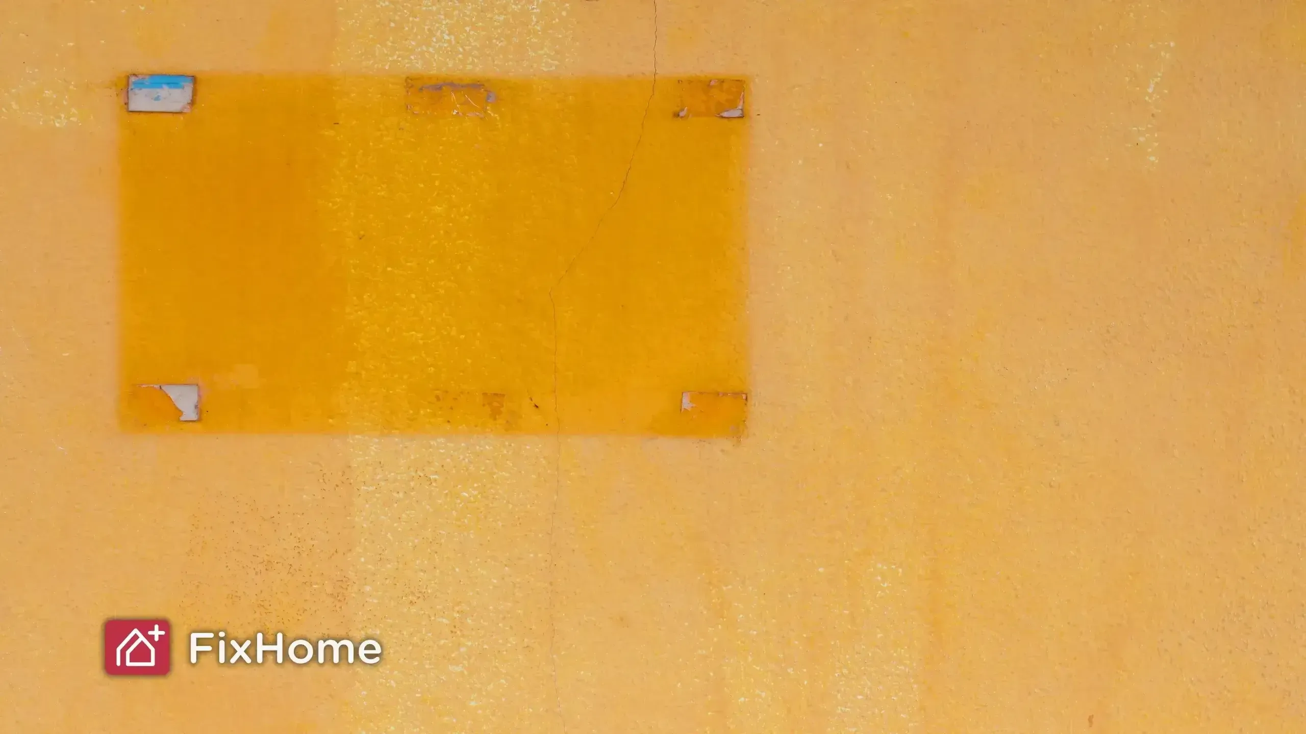 The tape marks on wall