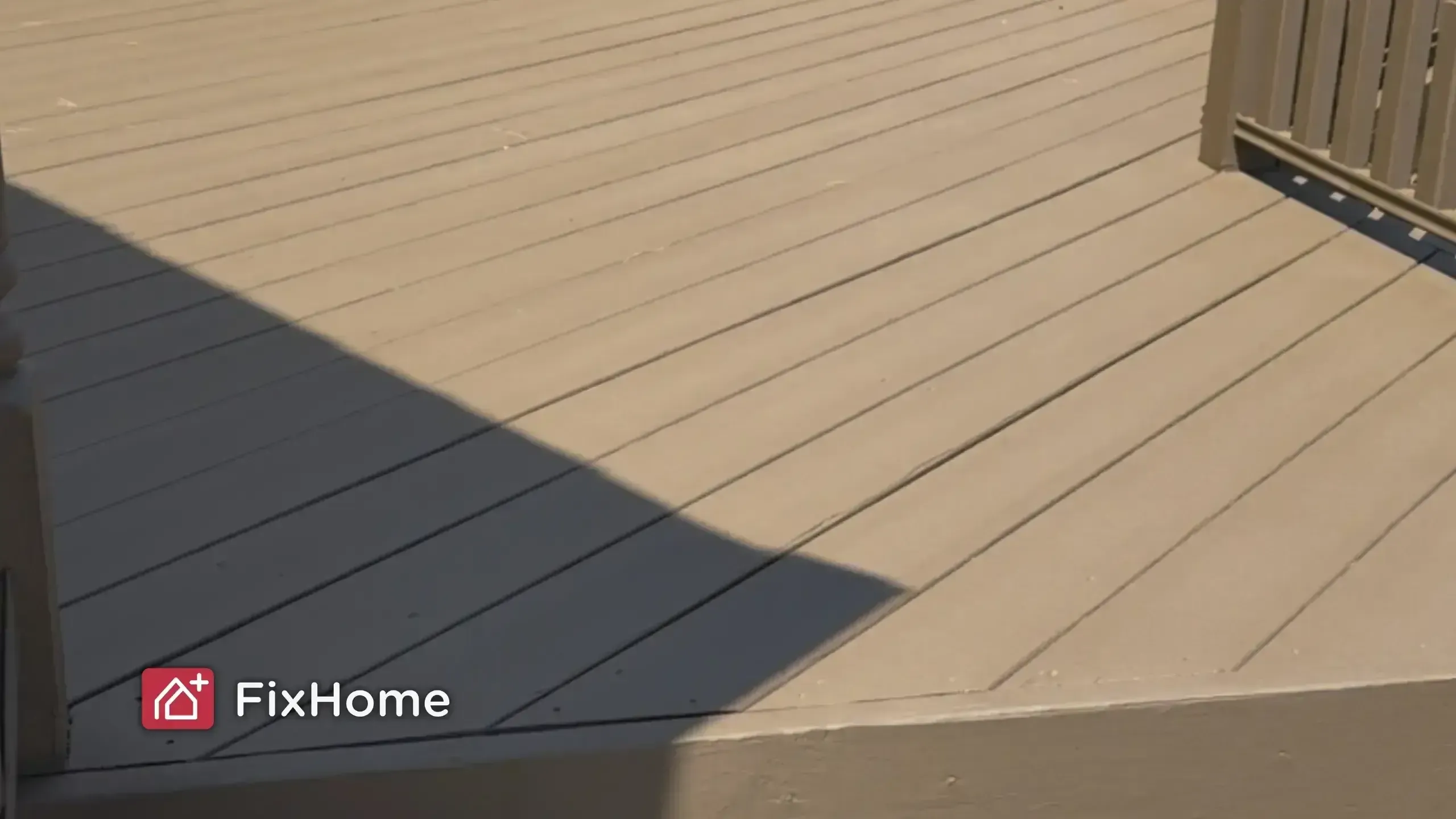 Painted in grey deck in Hawthorn Woods, Illinois