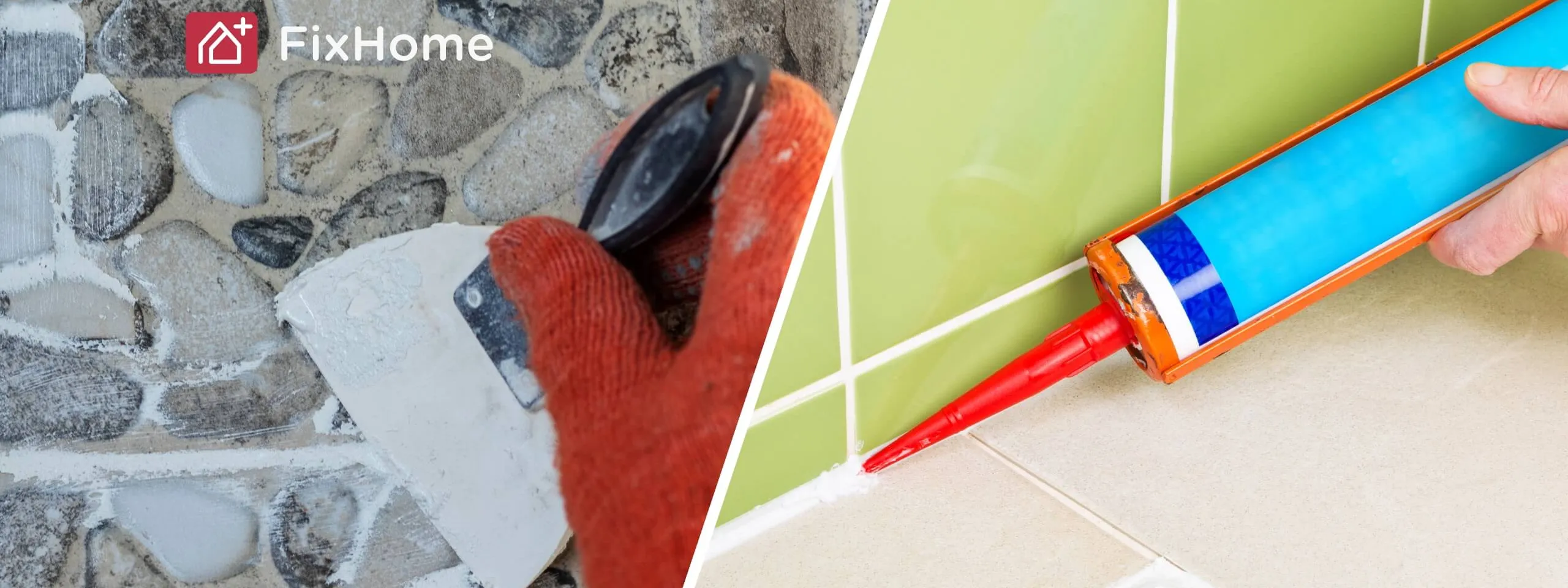 Grout or Caulk Using examples