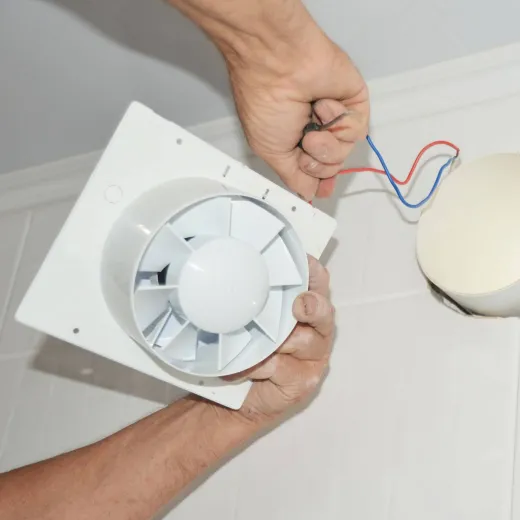 Home Interior Maintenance - bathroom fan installation