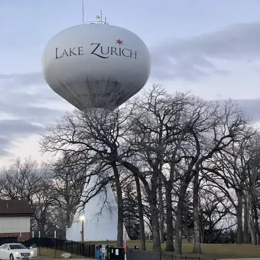 Lake Zurich Illinois water tower
